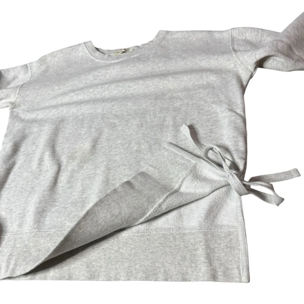 Marine Layer Nora Sweatshirt in Light Heather Grey size S